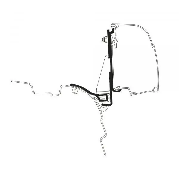 Adaptér pro markýzu Thule 4200 na vozy VW T5/6 s okapničkou Reimo Multi Rail | Mezi nejprodávanějšími