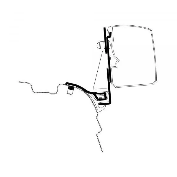 Adaptér pro markýzu Thule 3200 na vozy VW T5/6 s okapničkou Reimo Multi Rail - Top cena