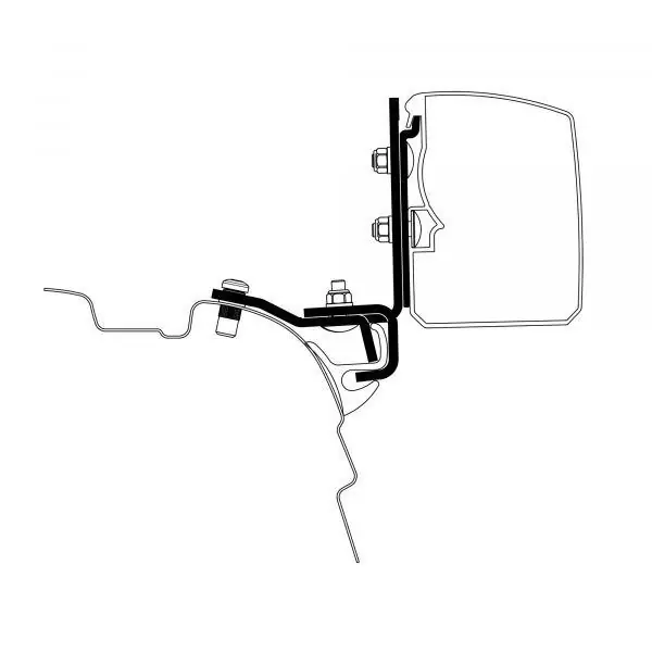 Adaptér pro markýzu Thule 3200 pro VW T5/6 s okapničkami Brandrup | Skvělé hodnocení