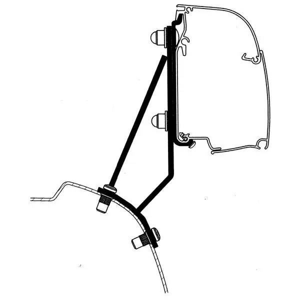 Bezpečná platba | Adaptér pro Thule 4200 na Ford Custom V70 a VW Transporter 25