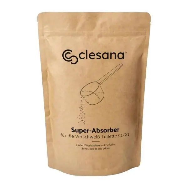 Super absorpční granulát pro WC Clesana X1 - Výhodná cena