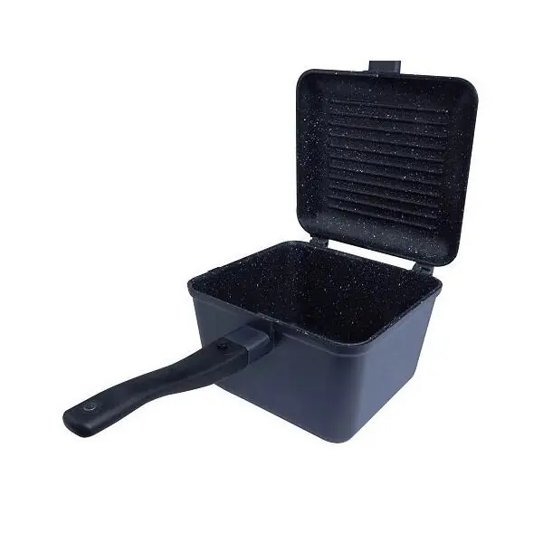 Premium | Hluboká pánev Ridge Monkey Connect Deep Pan & Griddle Granite Edition